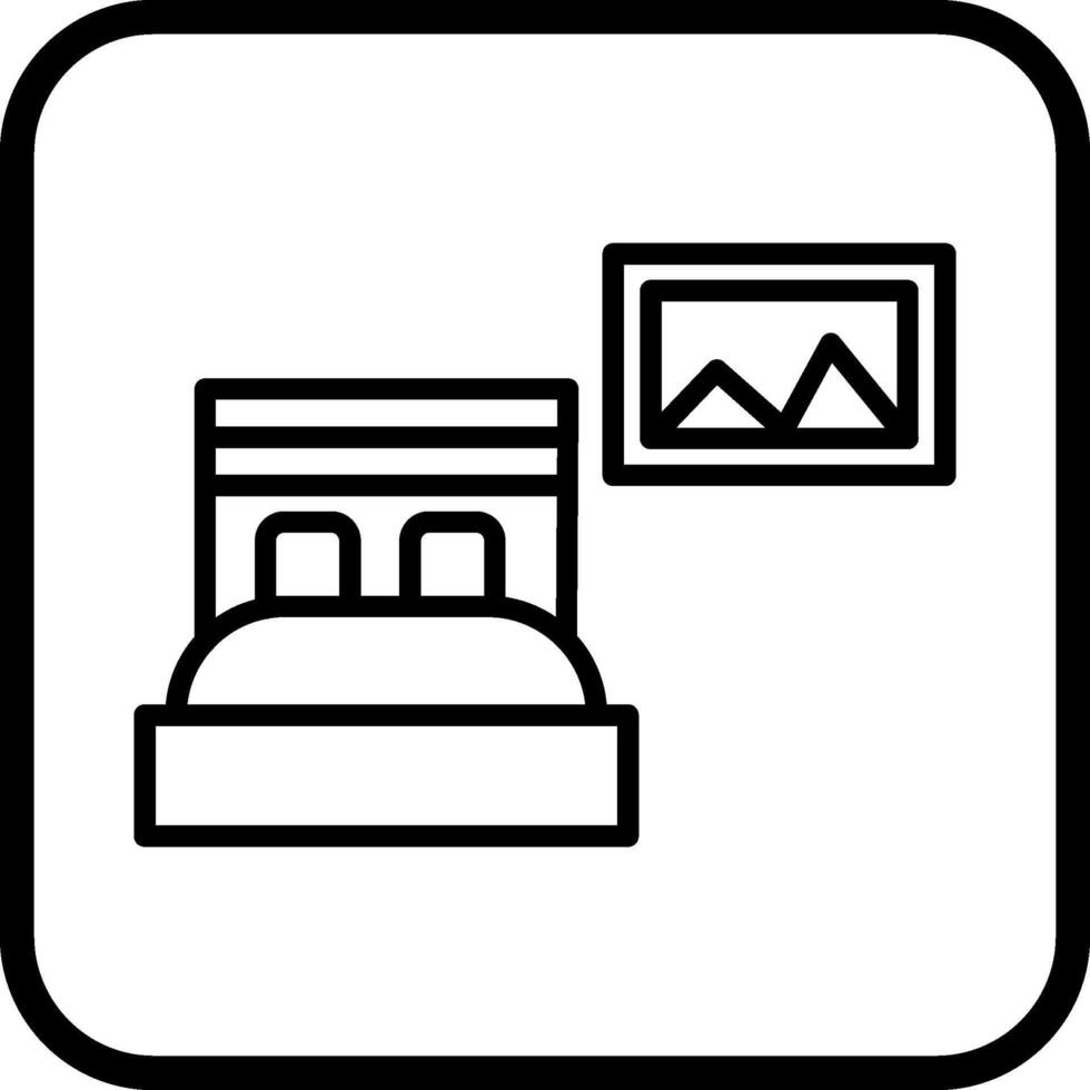 icono de vector de habitaciones