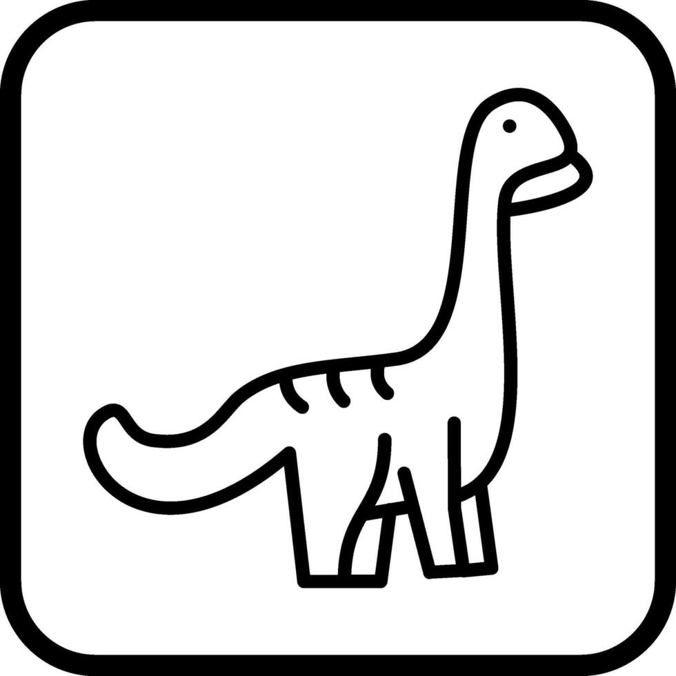 icono de vector de dinosaurio