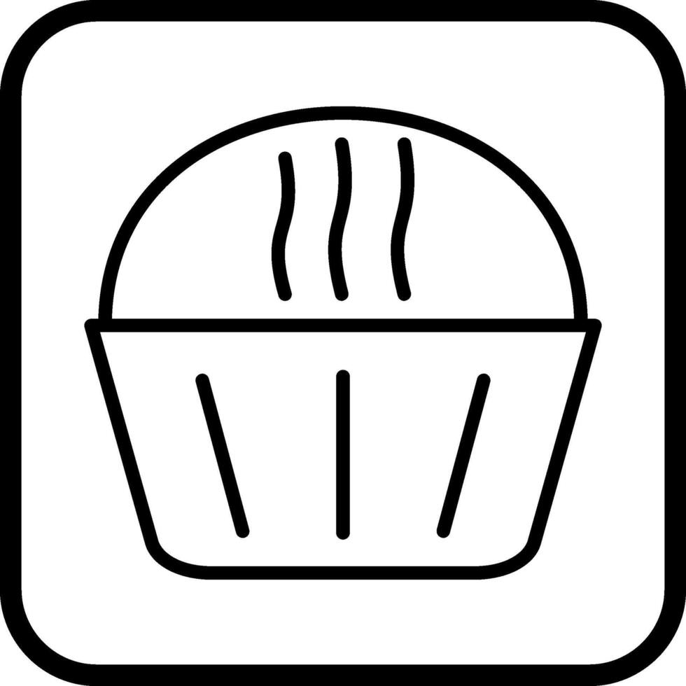 Cream Muffin Vector Icon