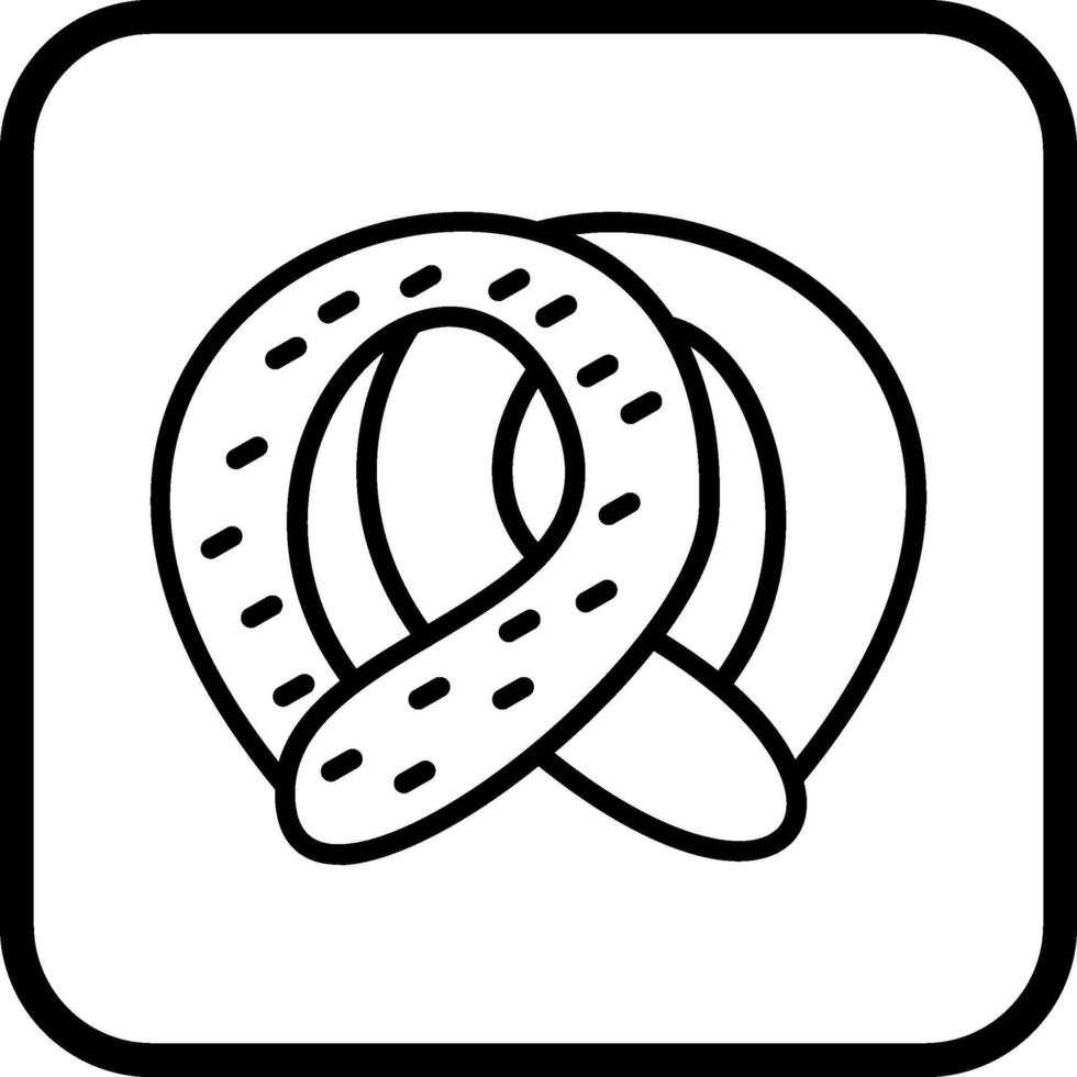 icono de vector de pretzel