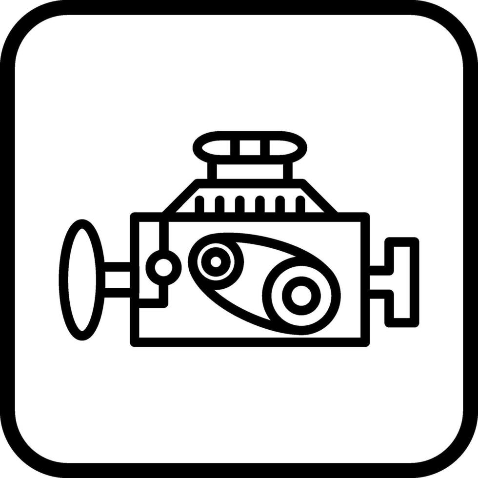 icono de vector de motor