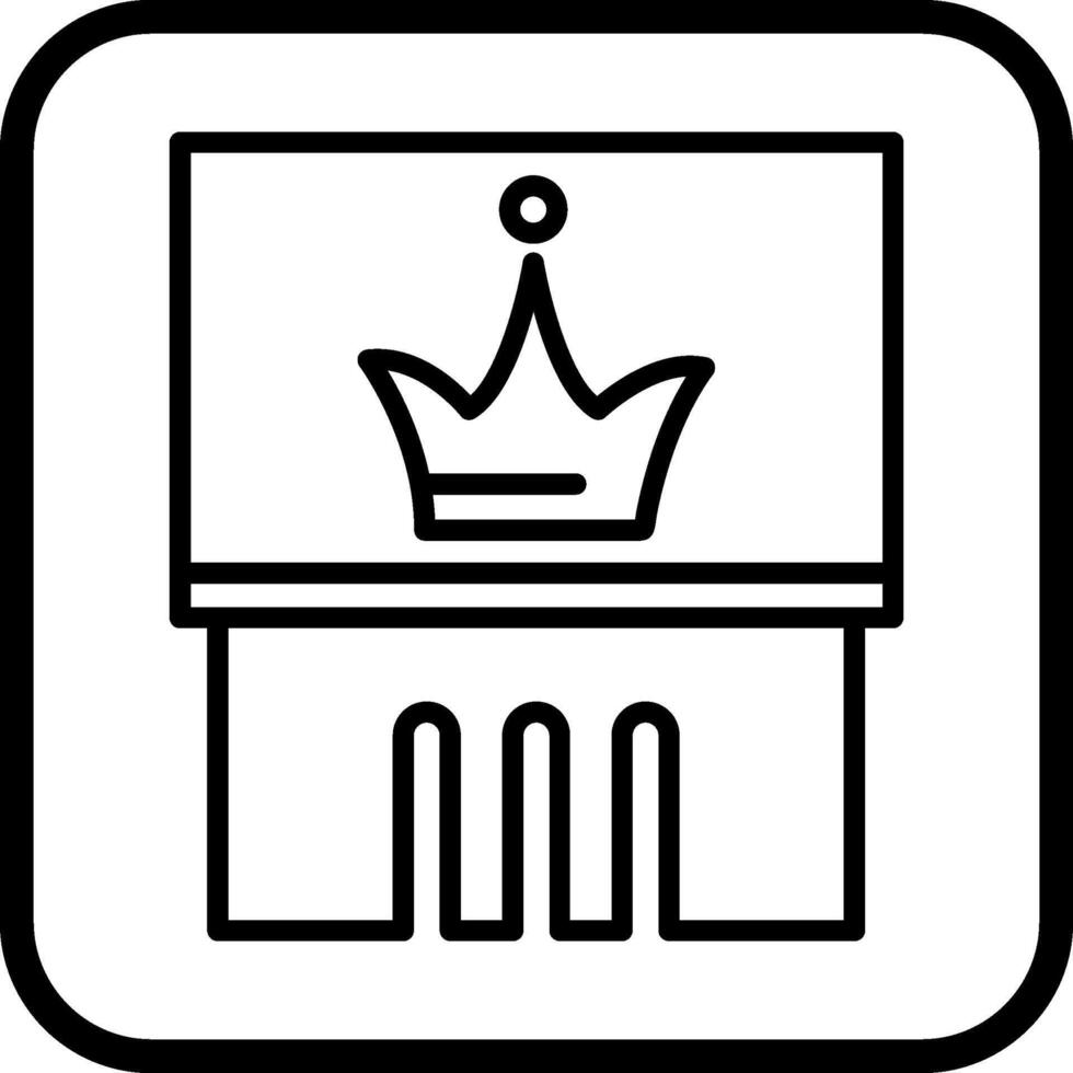 Crown Exhibit Vector Icon