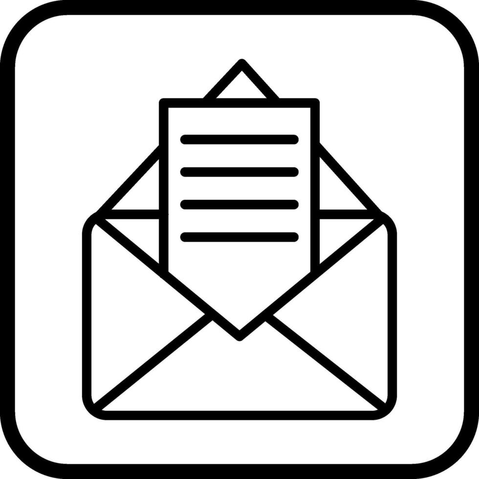 icono de vector de documentos de correo electrónico