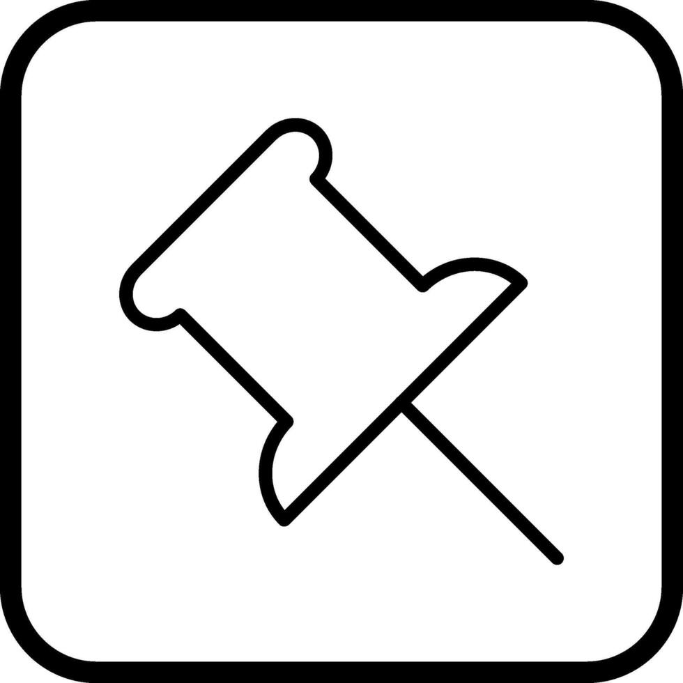 Push Pin Vector Icon