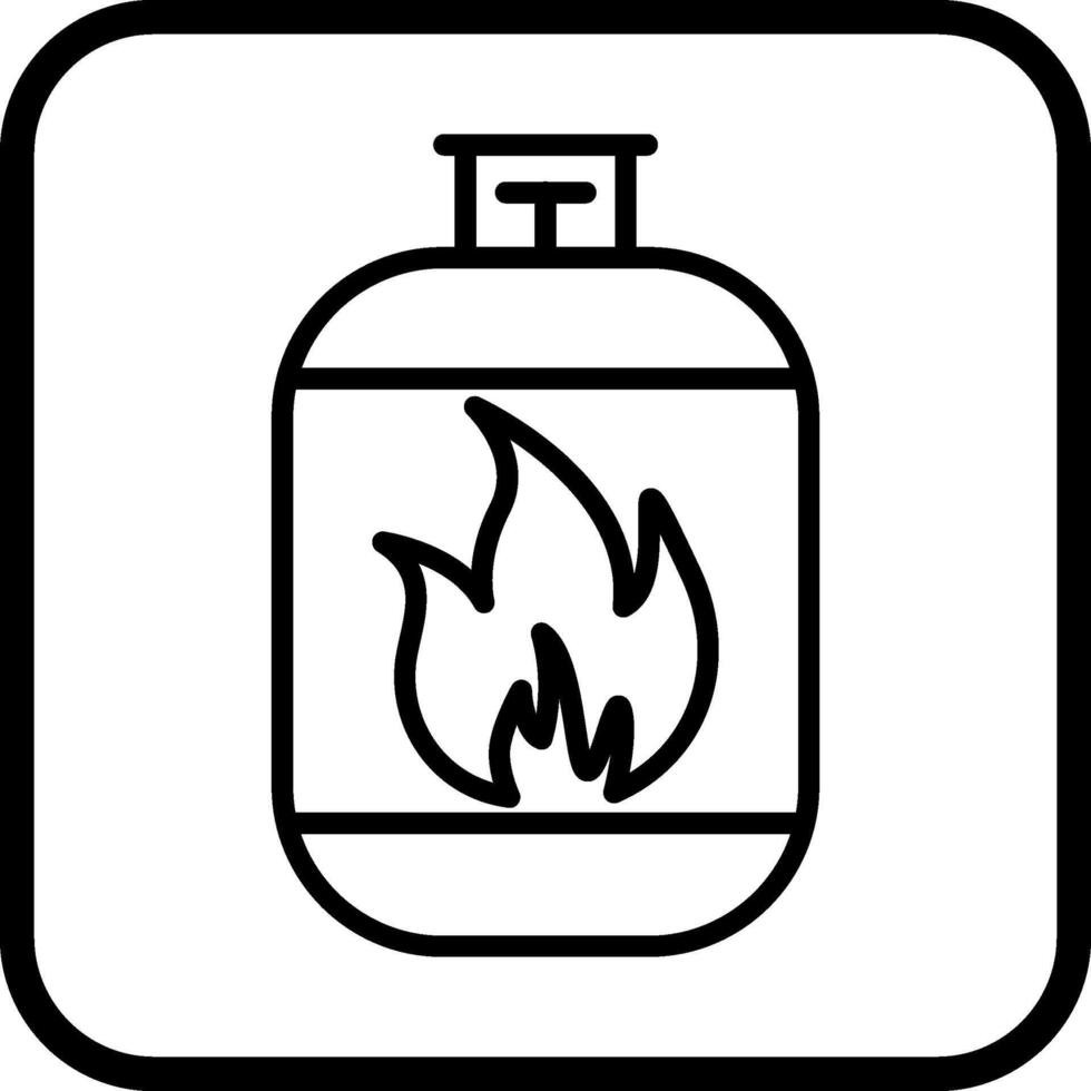 Gas Cylinder Vector Icon