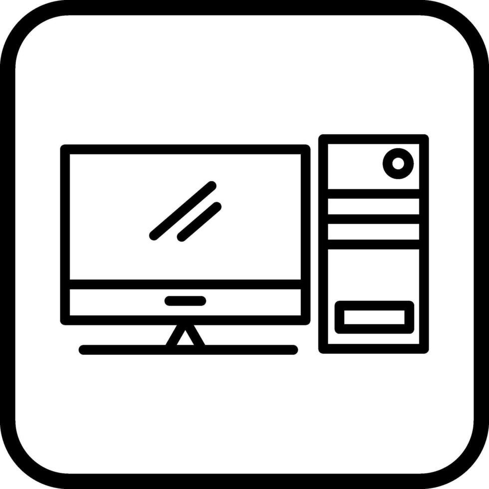 Computer Vector Icon