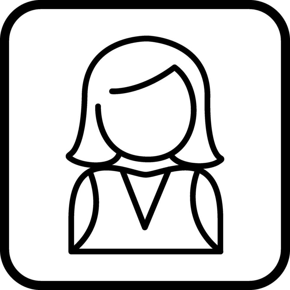 Elegant Lady Vector Icon