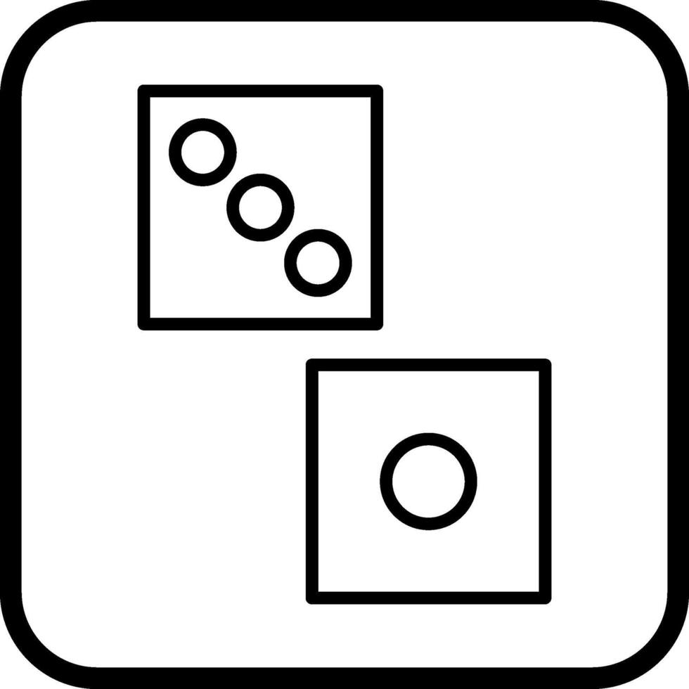 Domino Game Vector Icon