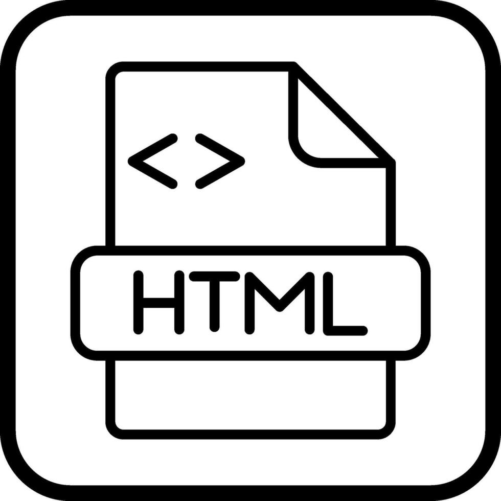 icono de vector html