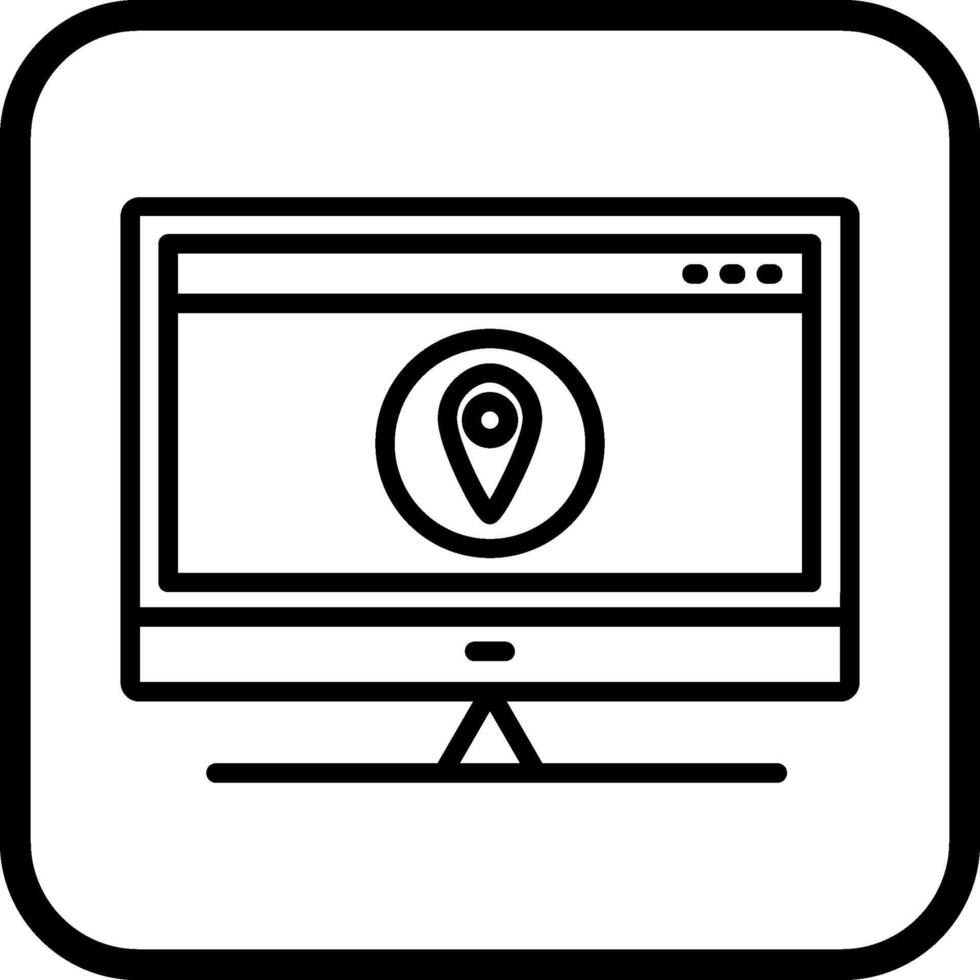 Location Web Advertising Vector Icon