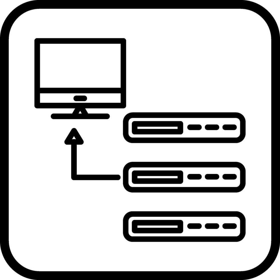 icono de vector de base de datos