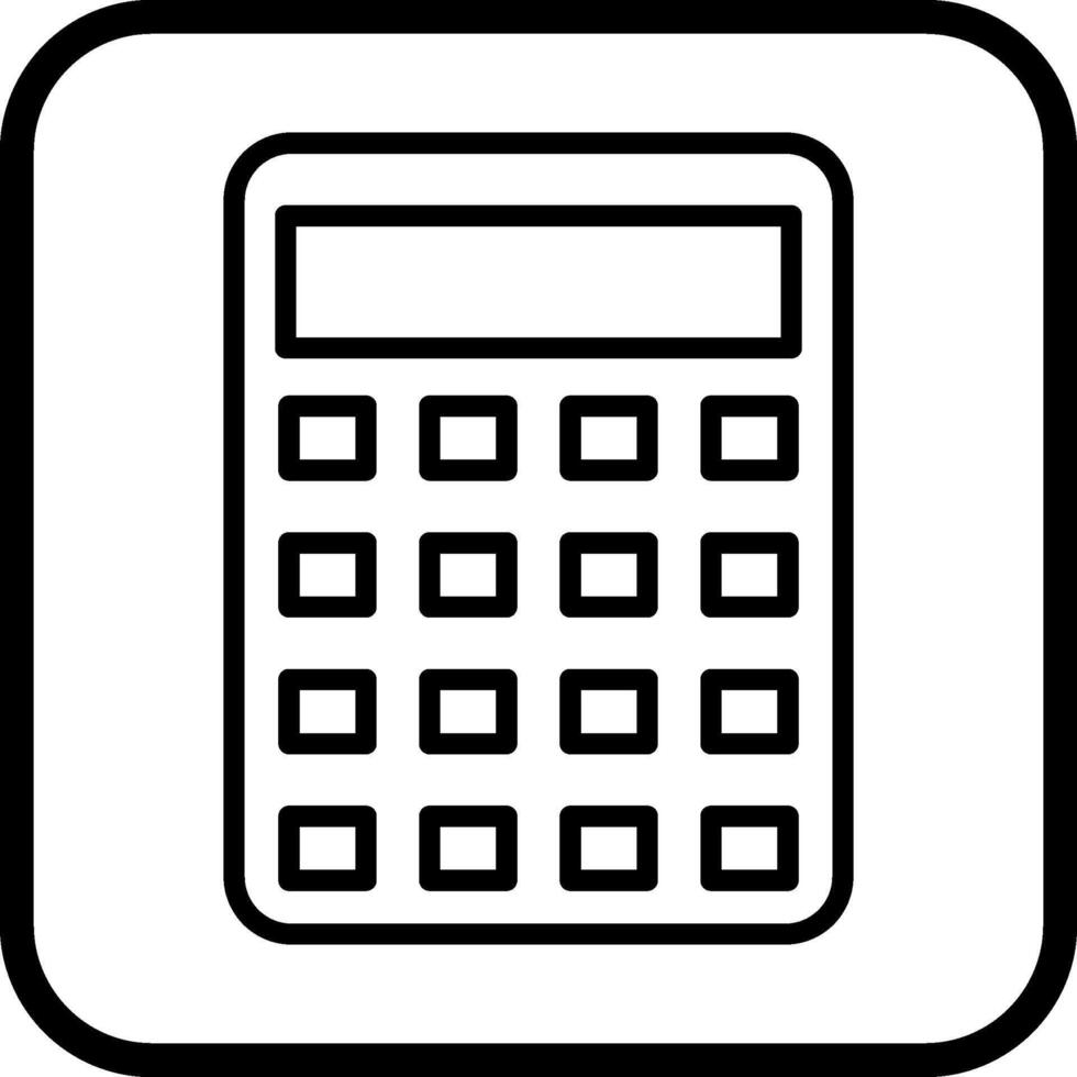 icono de vector de calculadora