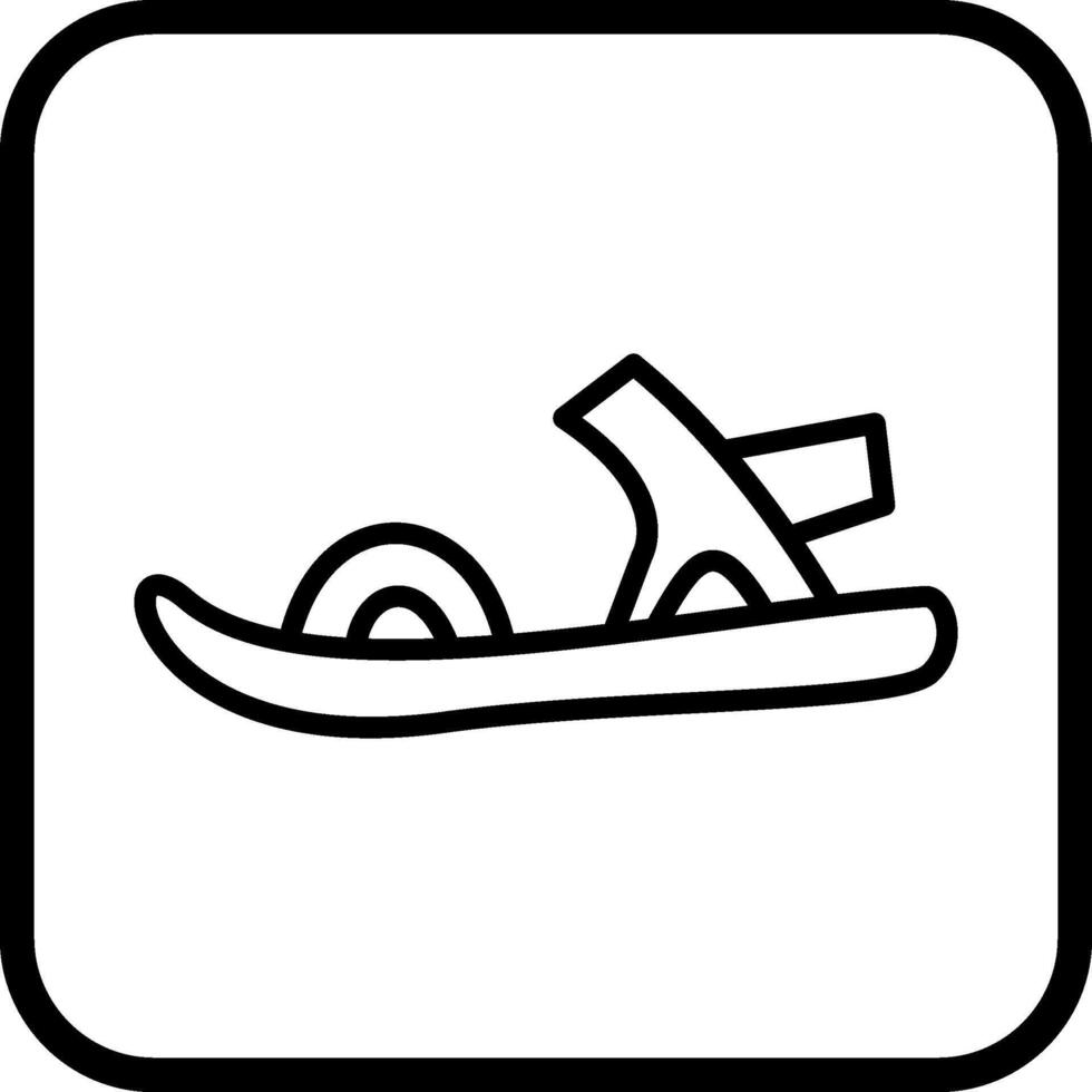 Stylish Sandals Vector Icon