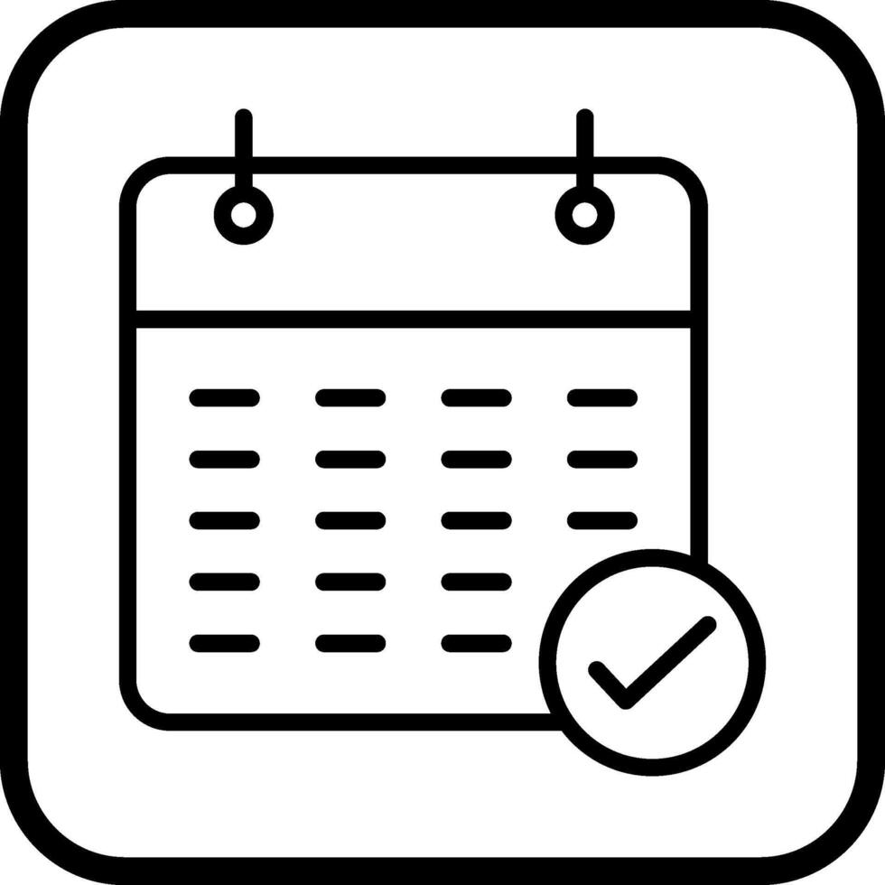 icono de vector de calendario