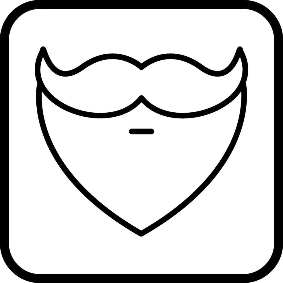 Beard and Moustache I Vector Icon