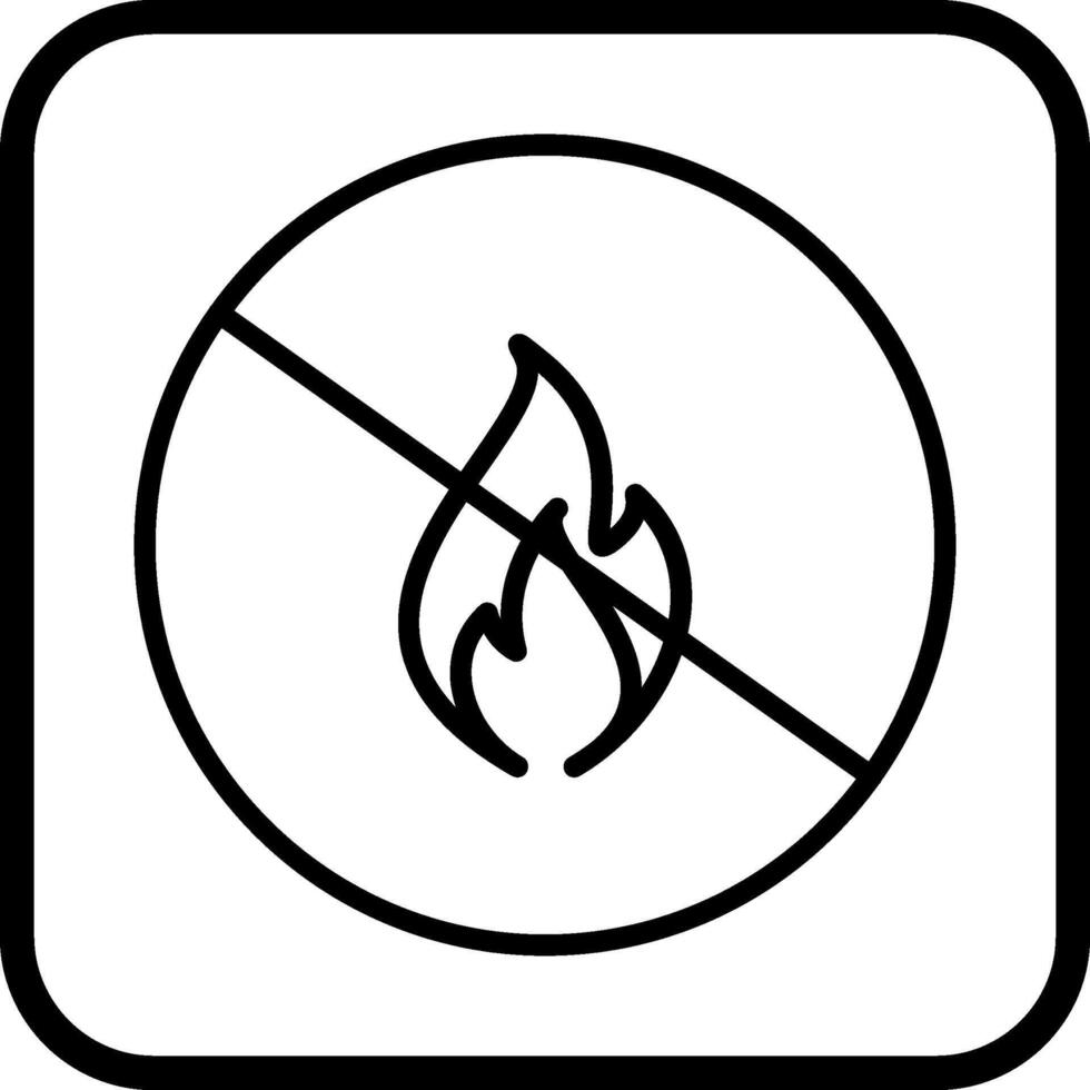 peligro de icono de vector de llama