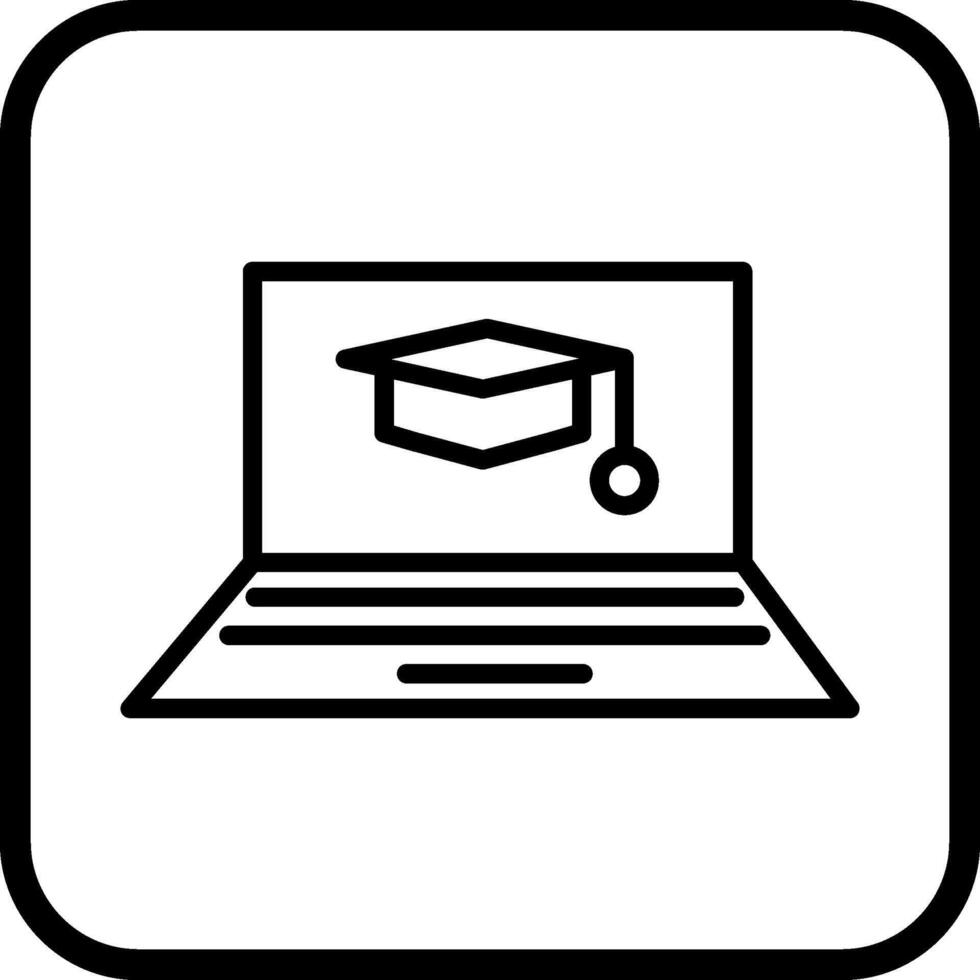 Online Degree Vector Icon