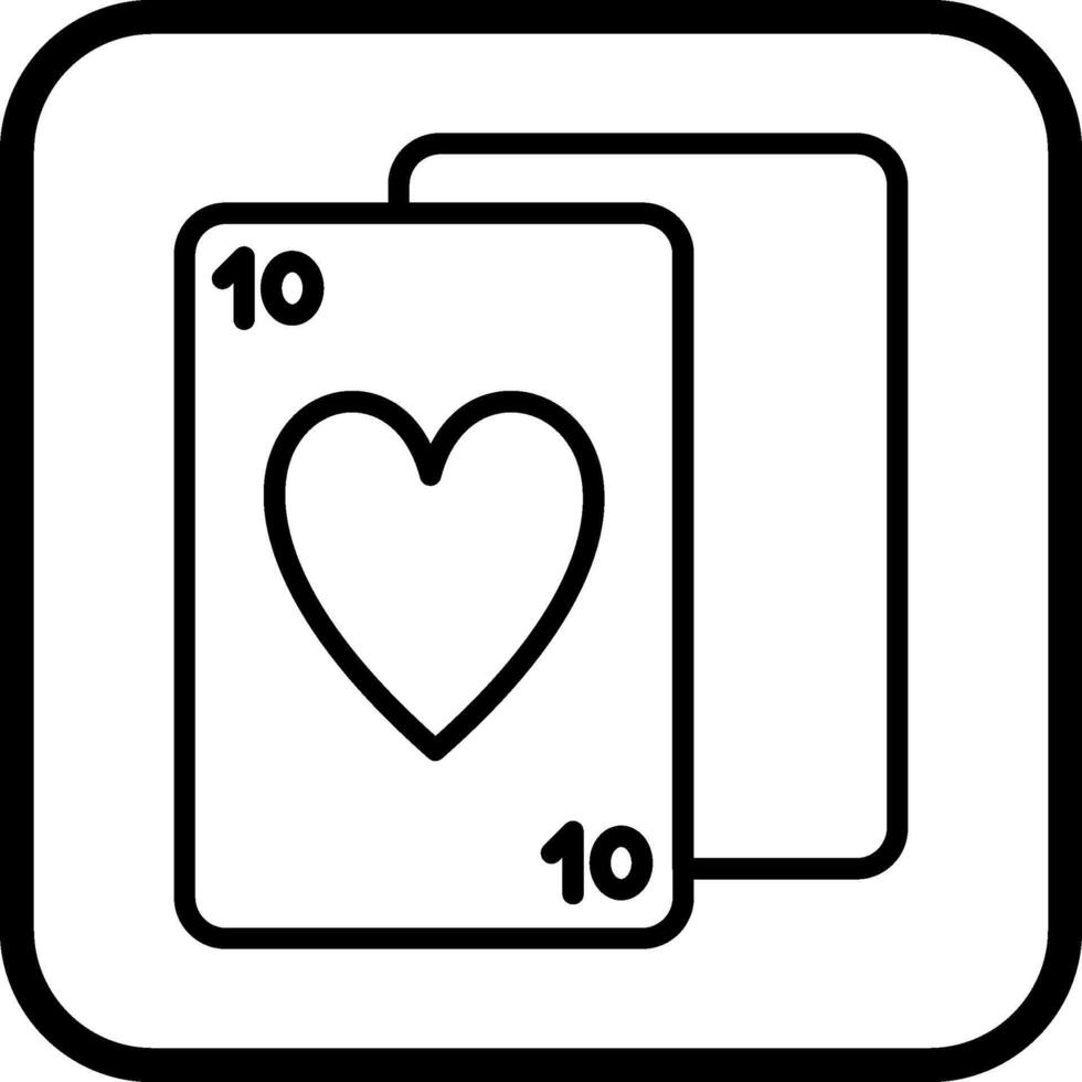 icono de vector de baraja de cartas