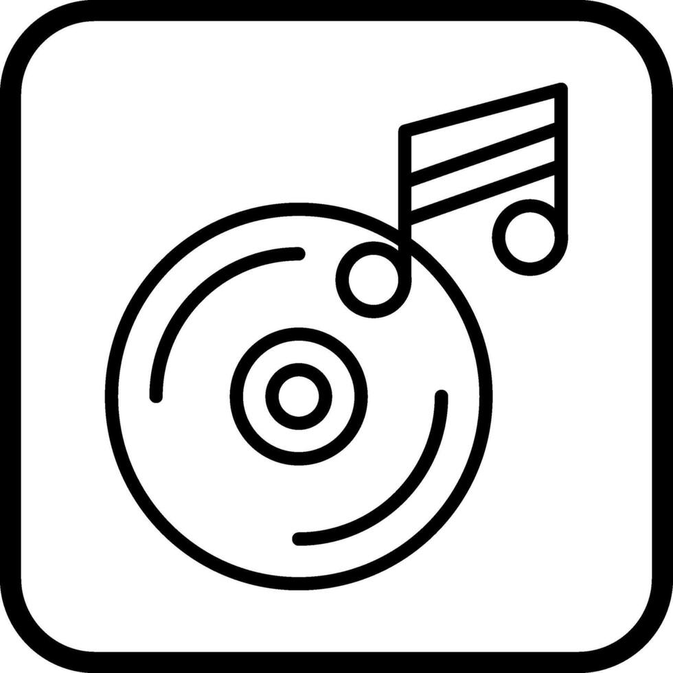 Music CD Vector Icon