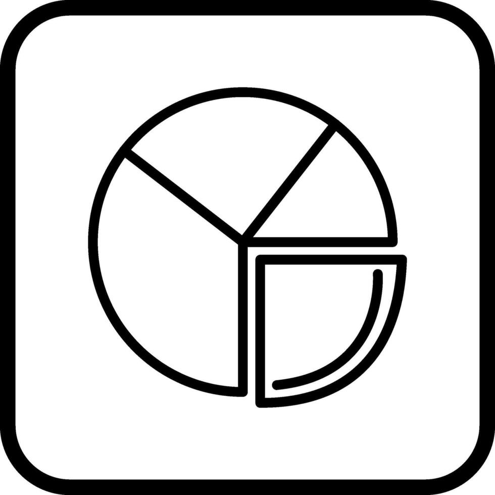 Pie Chart Analysis Vector Icon