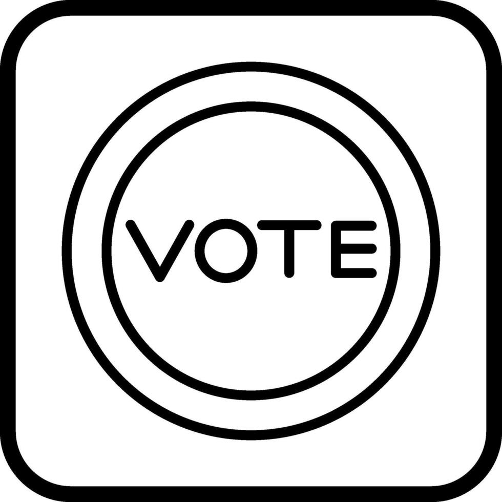 icono de vector de enlace de voto