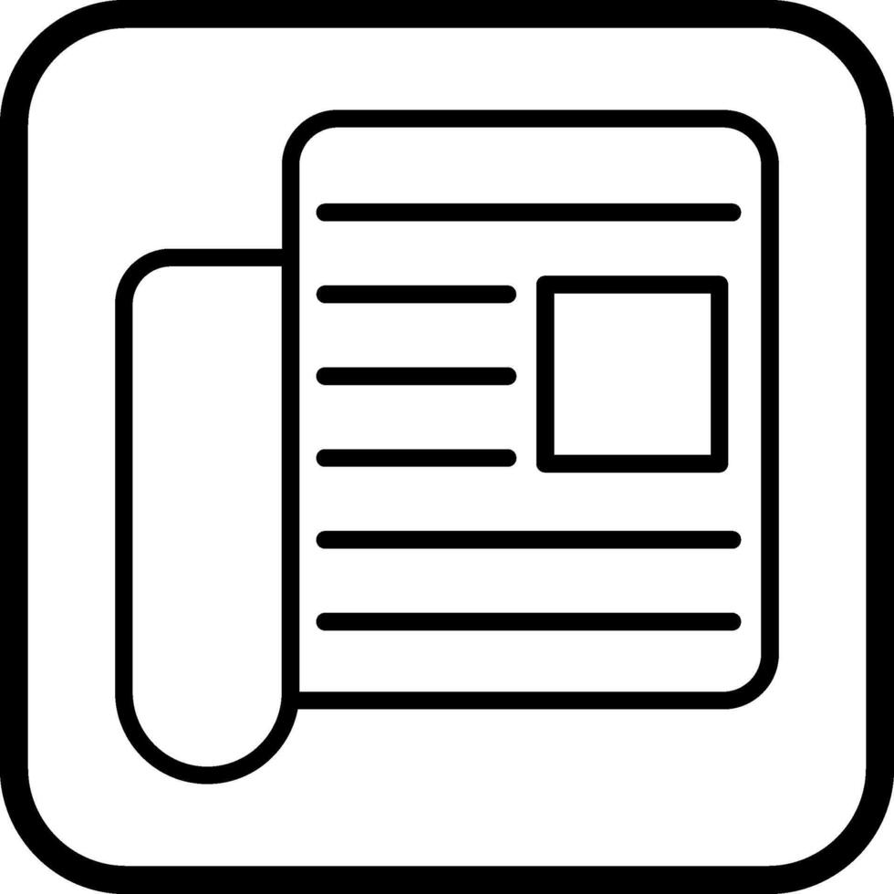 Newspaper Vector Icon