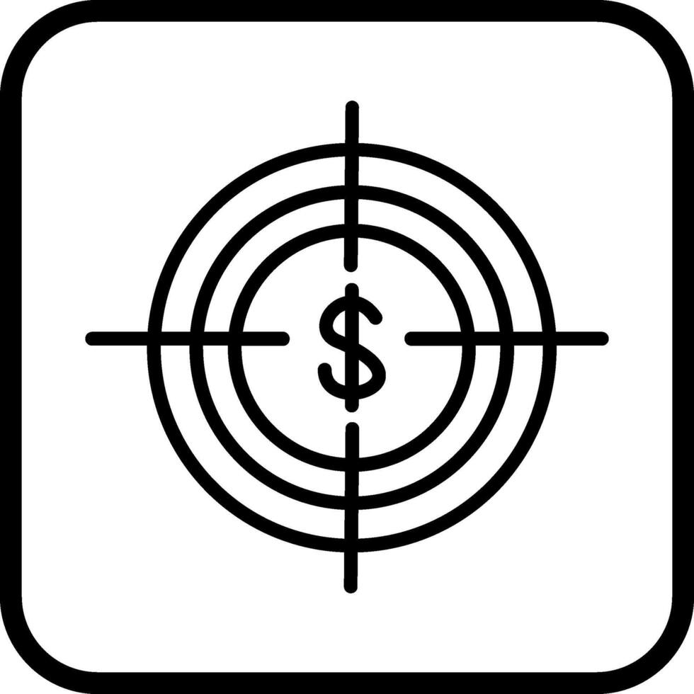 Economic Target Vector Icon