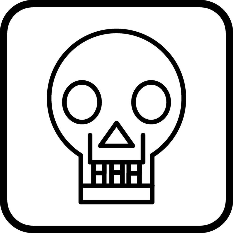 Skull X ray Vector Icon