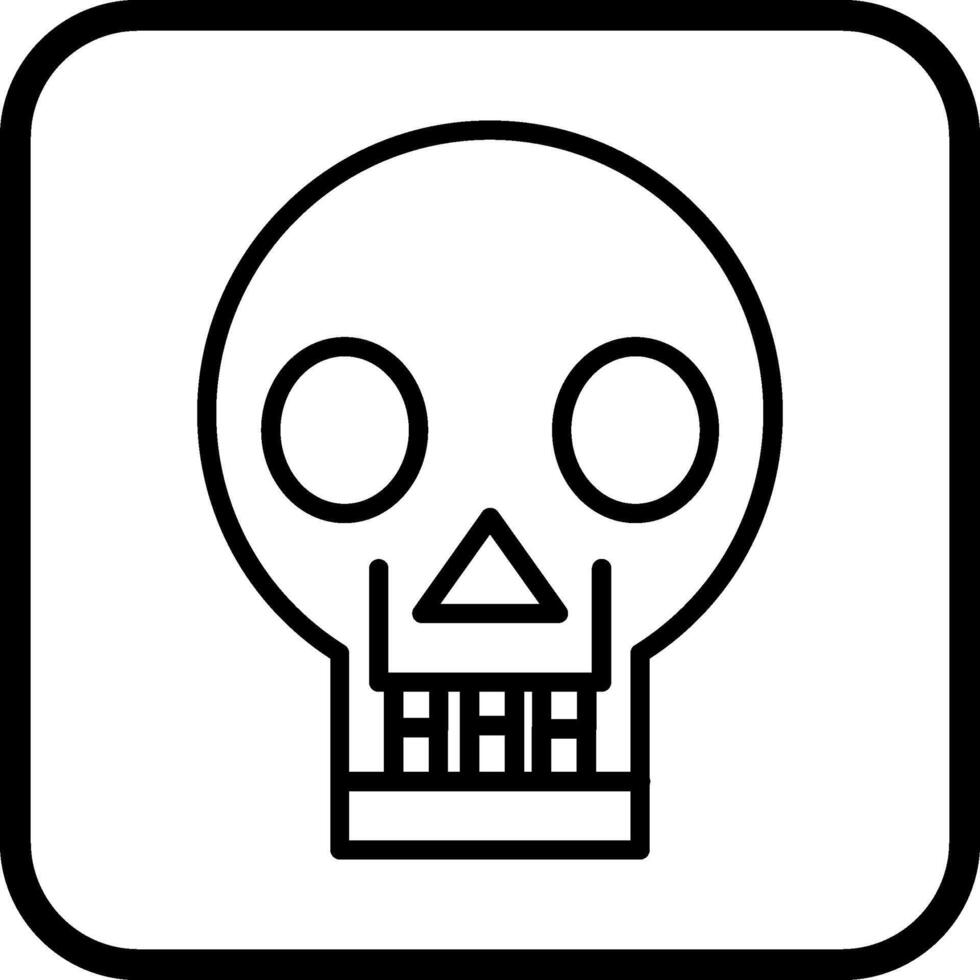 Skull X ray Vector Icon