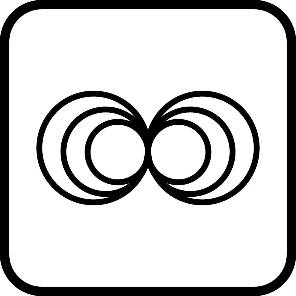 Magnetic Waves Vector Icon