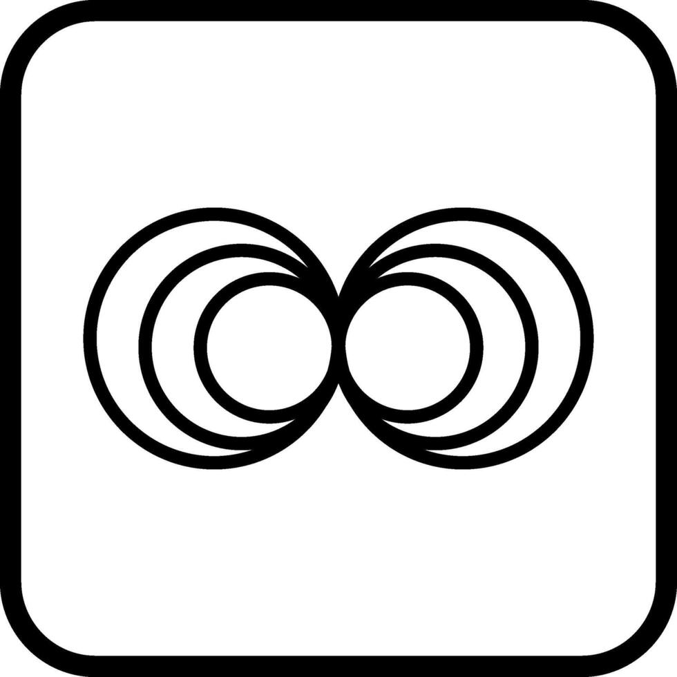 icono de vector de ondas magnéticas