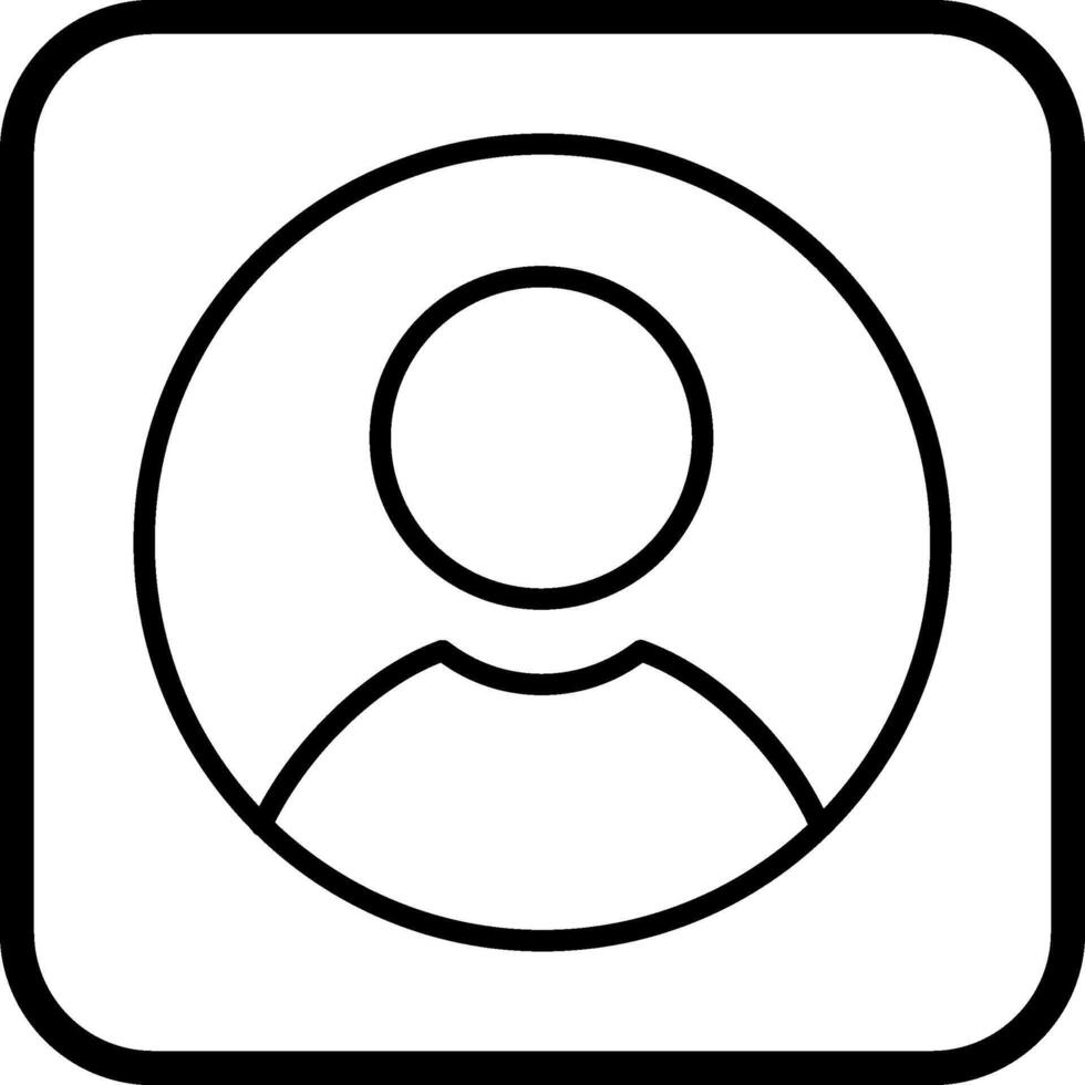 Male Profile Vector Icon