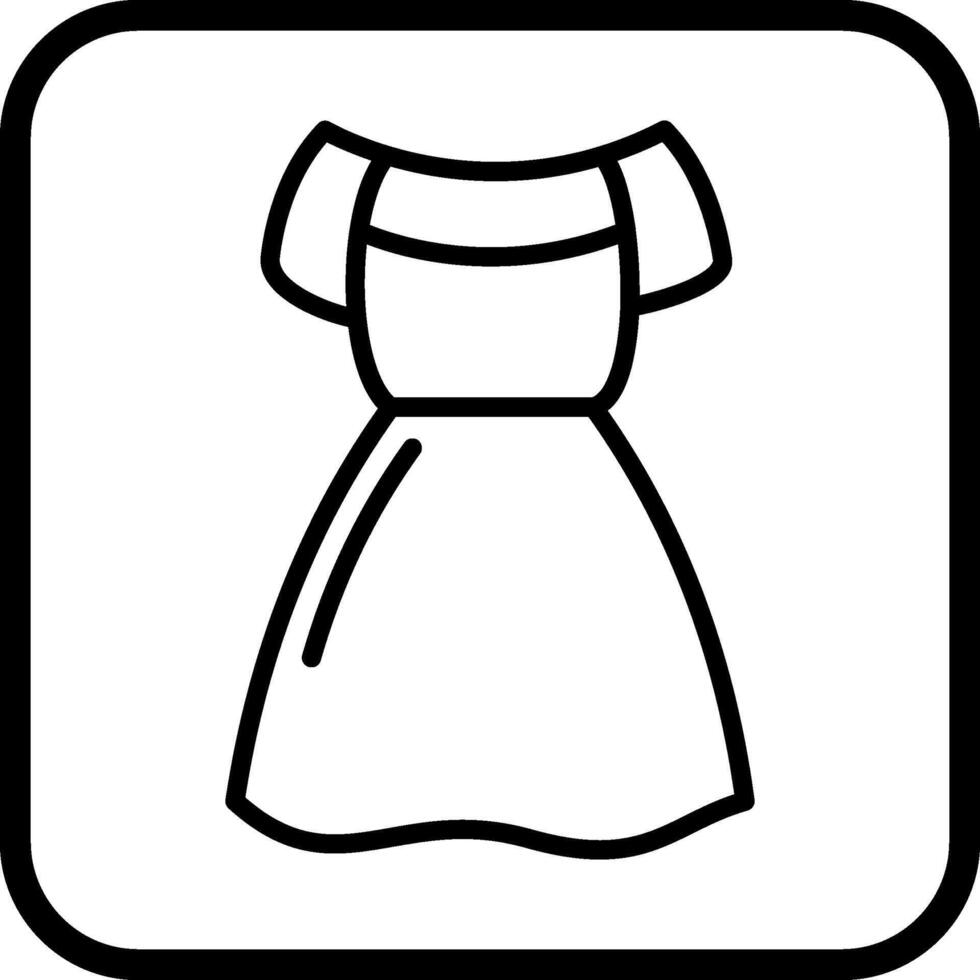 icono de vector de vestido de fiesta