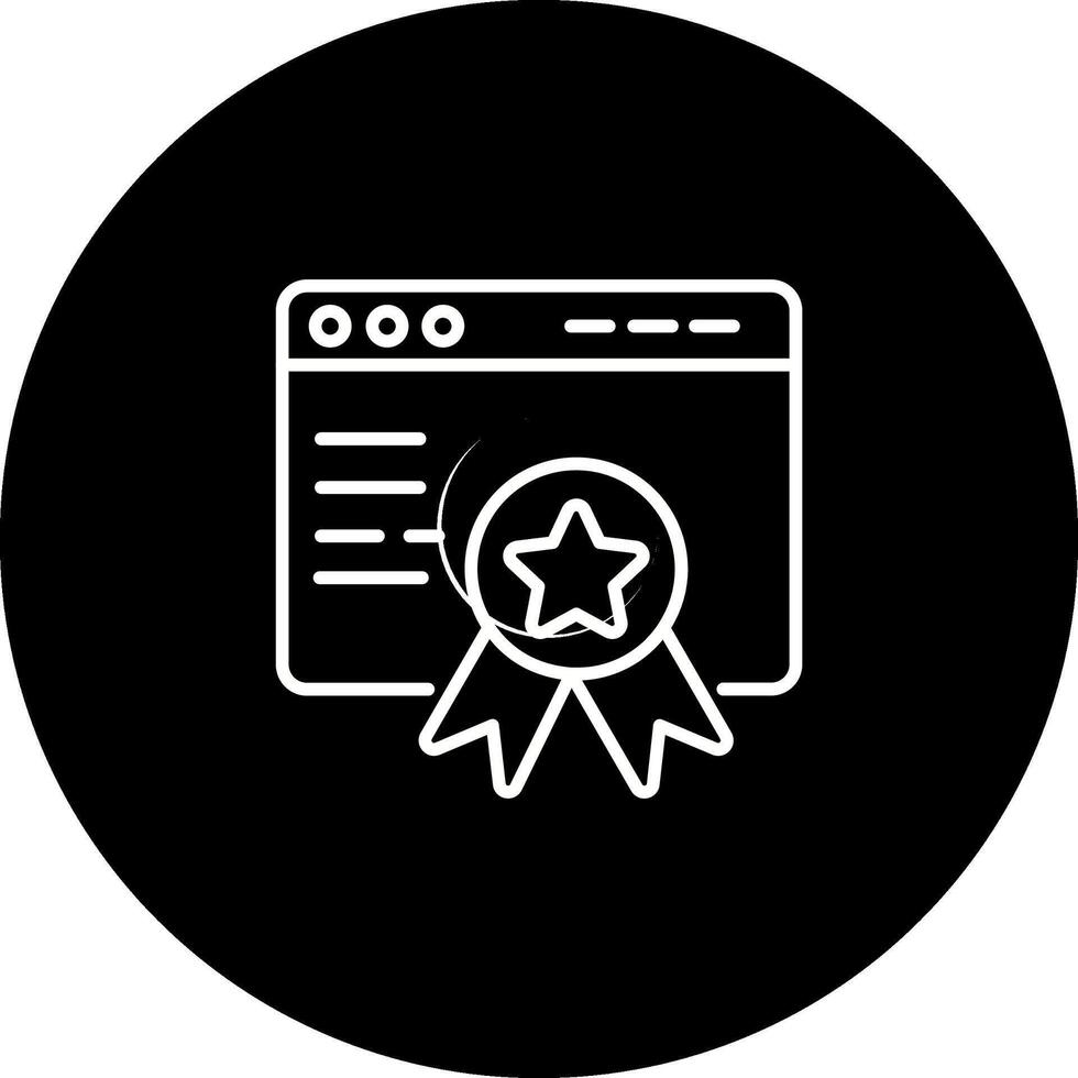 Web Award Vector Icon