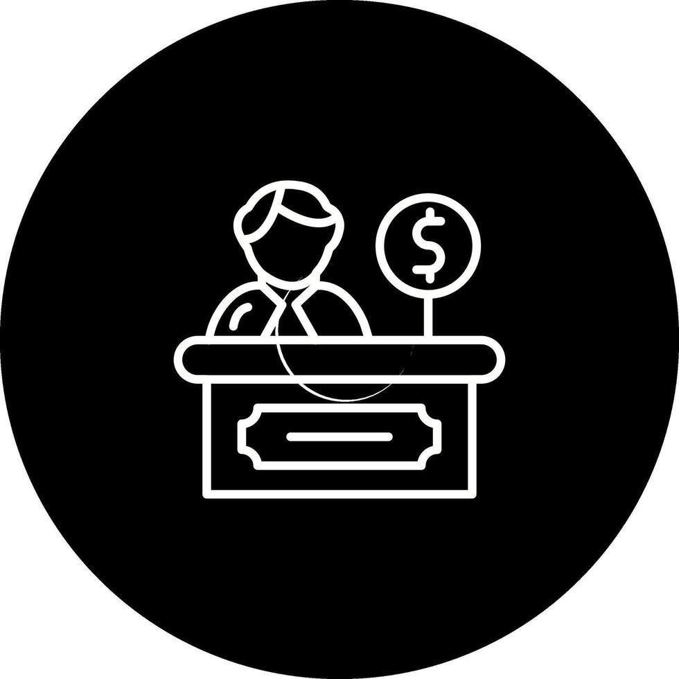 Cashier Vector Icon