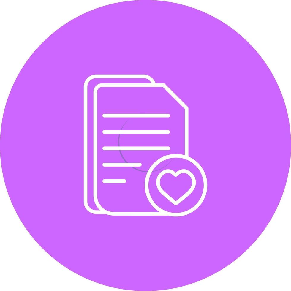 Favourite Document Vector Icon