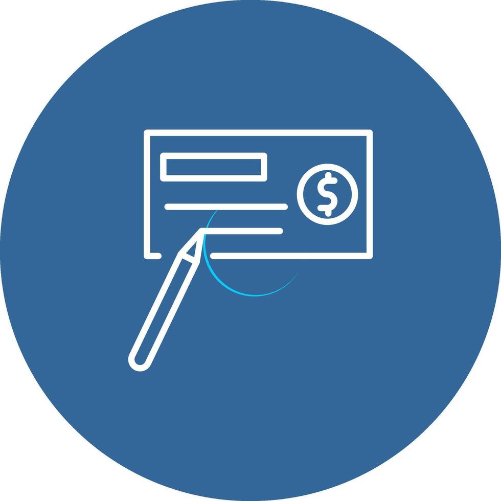 Write Cheque Vector Icon