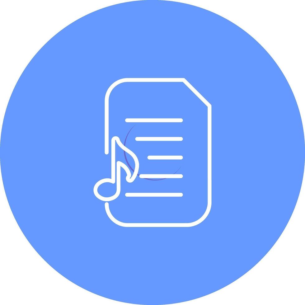 Audio Document Vector Icon