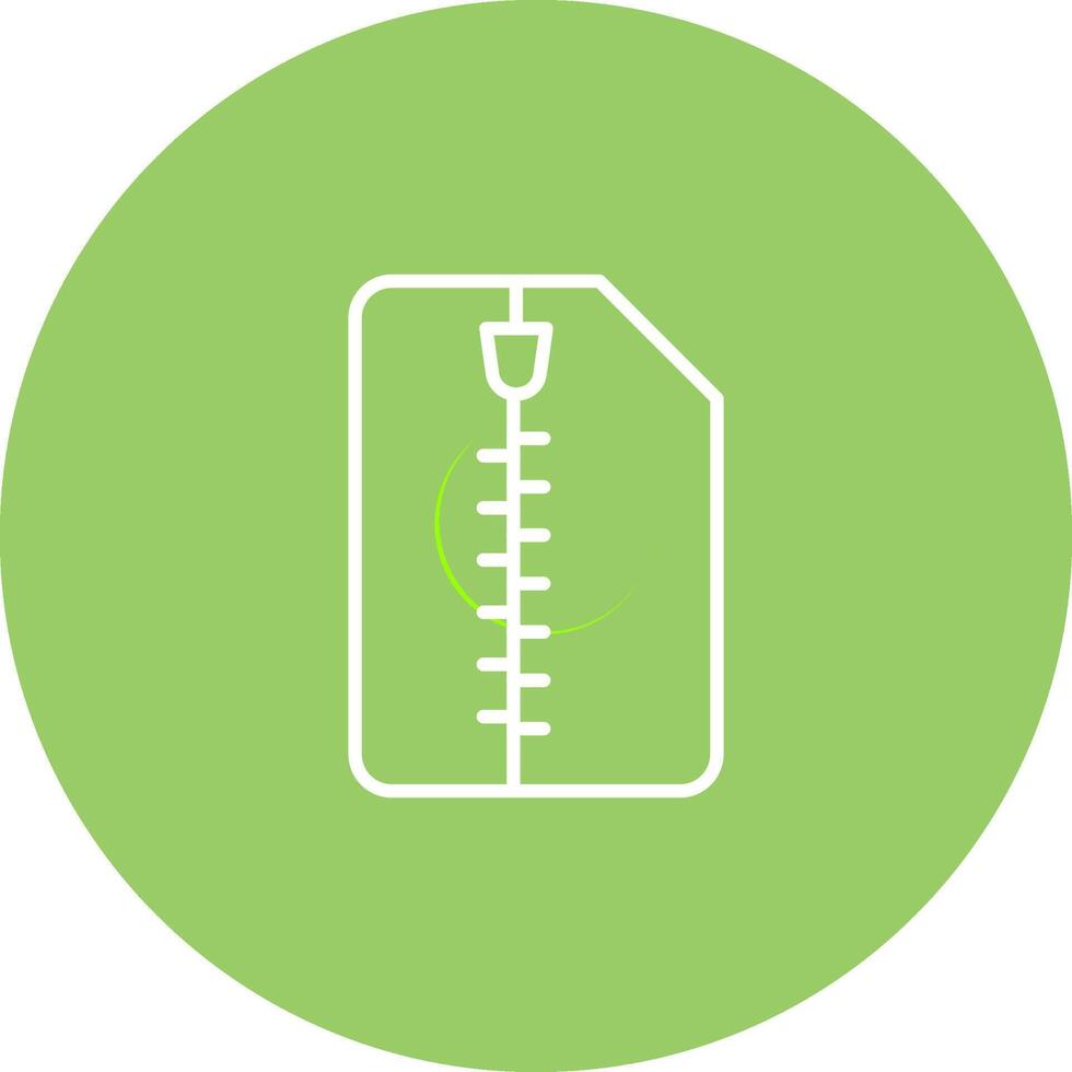 Zipped Document Vector Icon