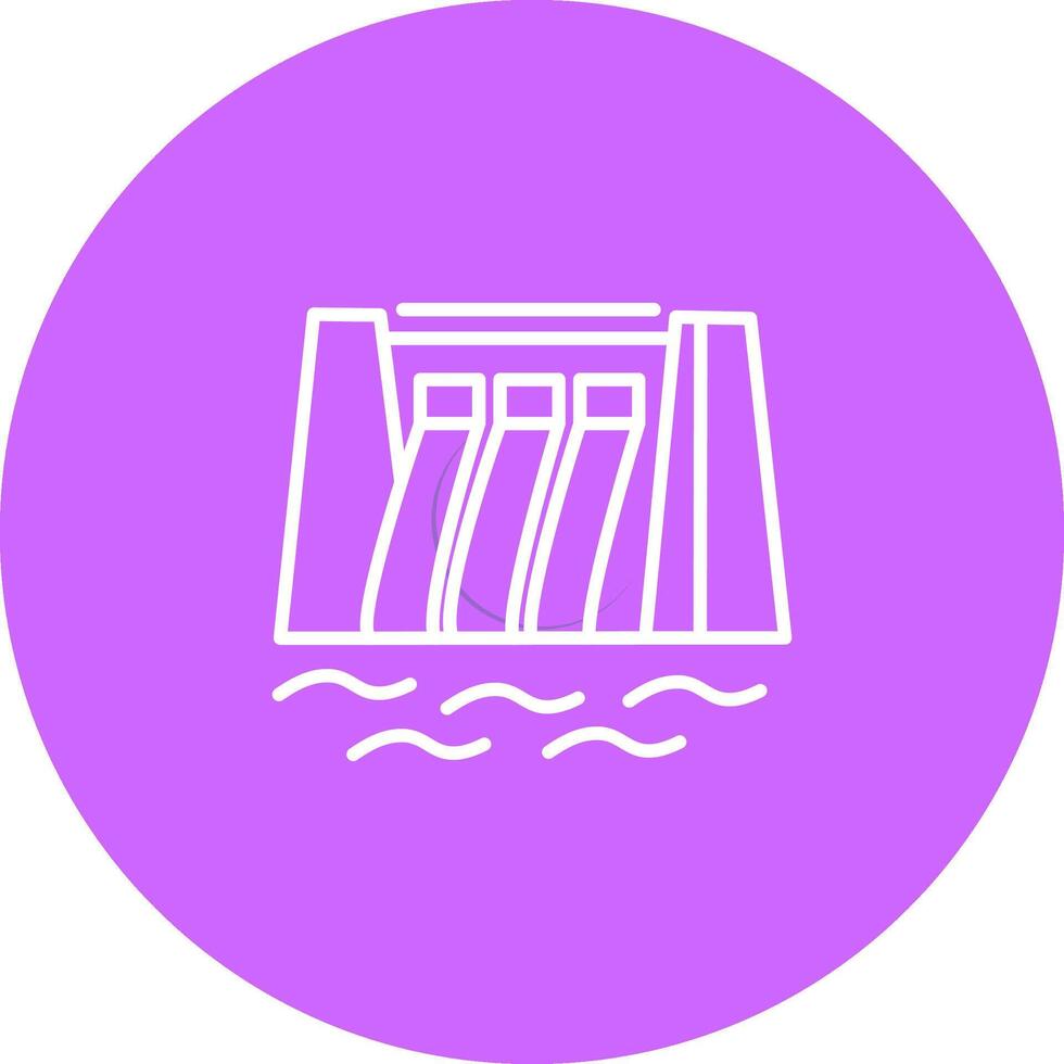 Water Dam Vector Icon
