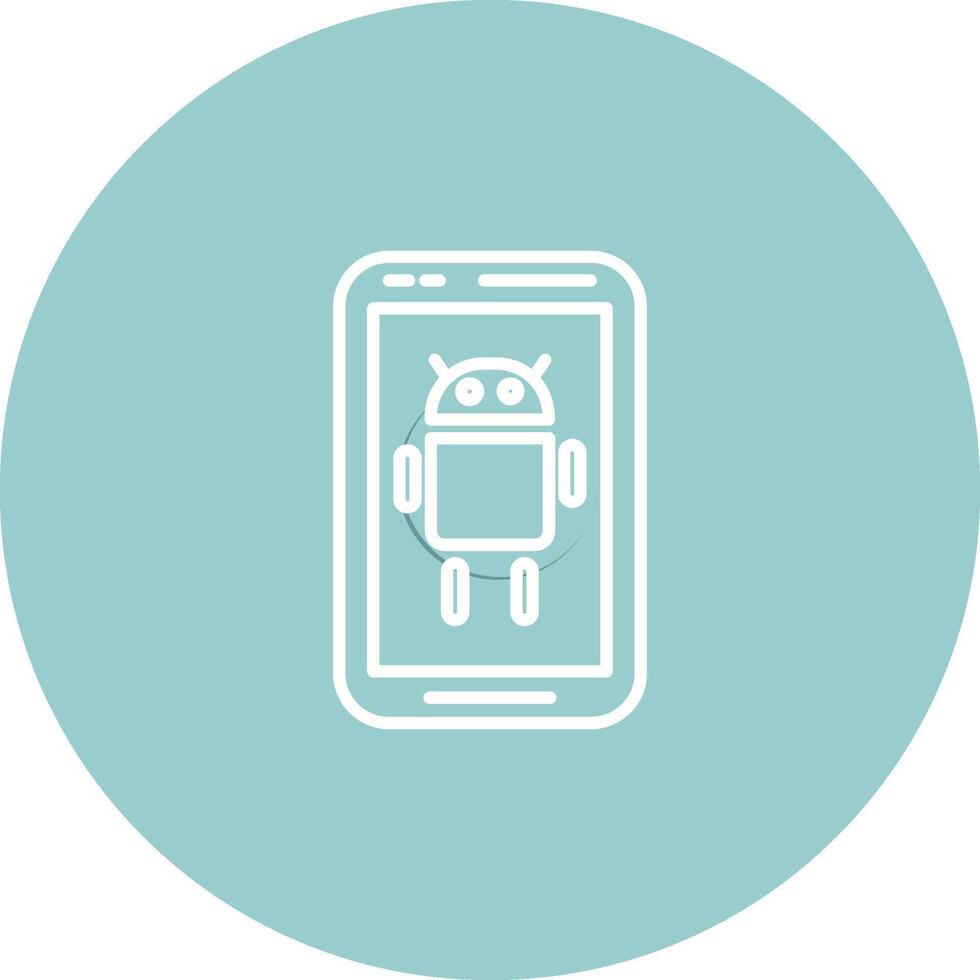 icono de vector de Android