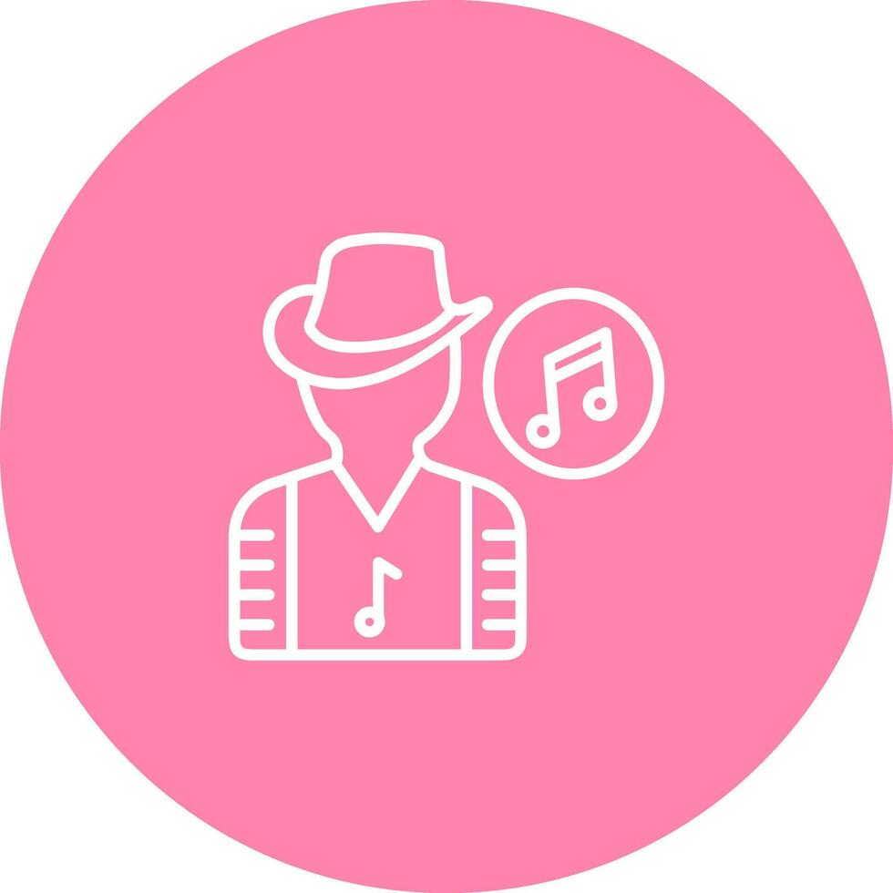 músico vector icono