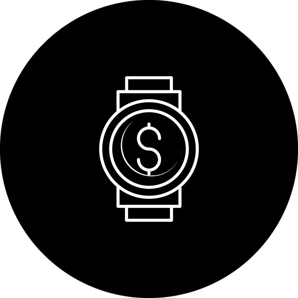 reloj, vector, icono vector