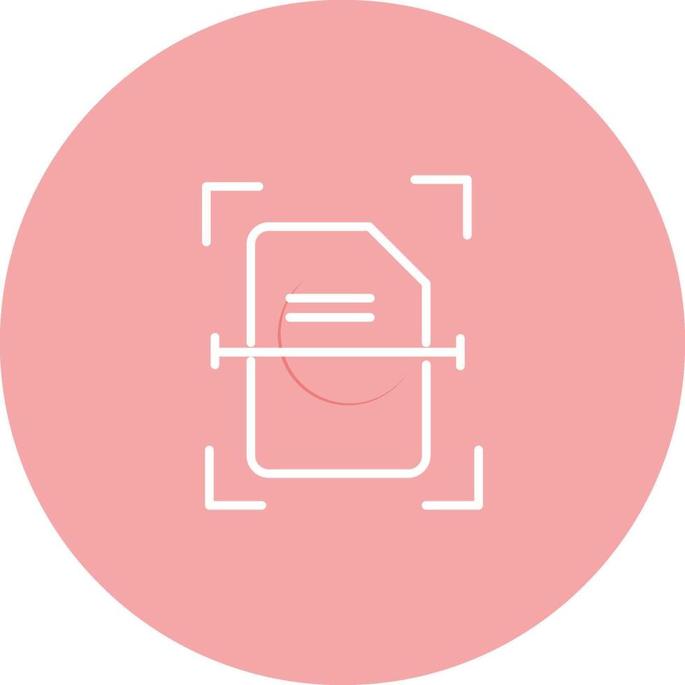 Scanning Document Vector Icon