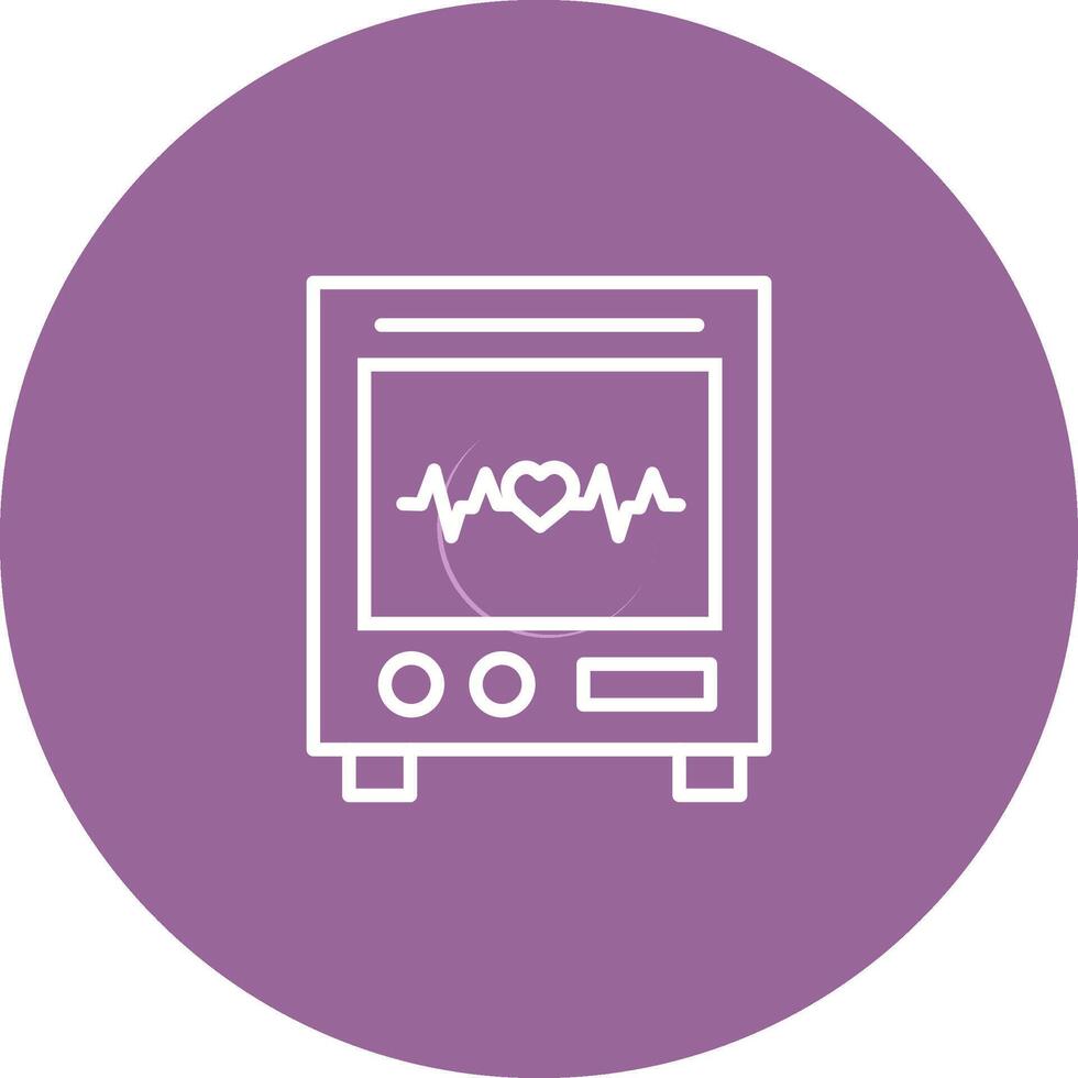 Heart Rate Machine Vector Icon