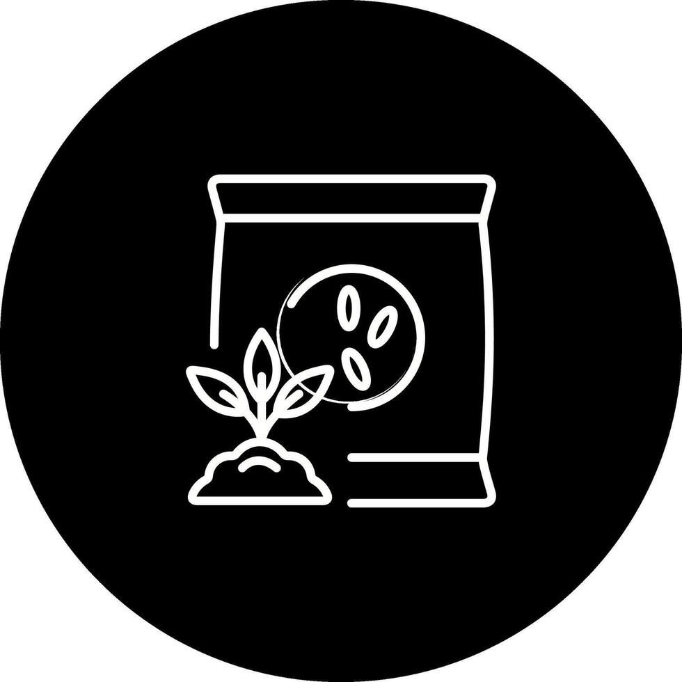 fertilizante bolso vector icono