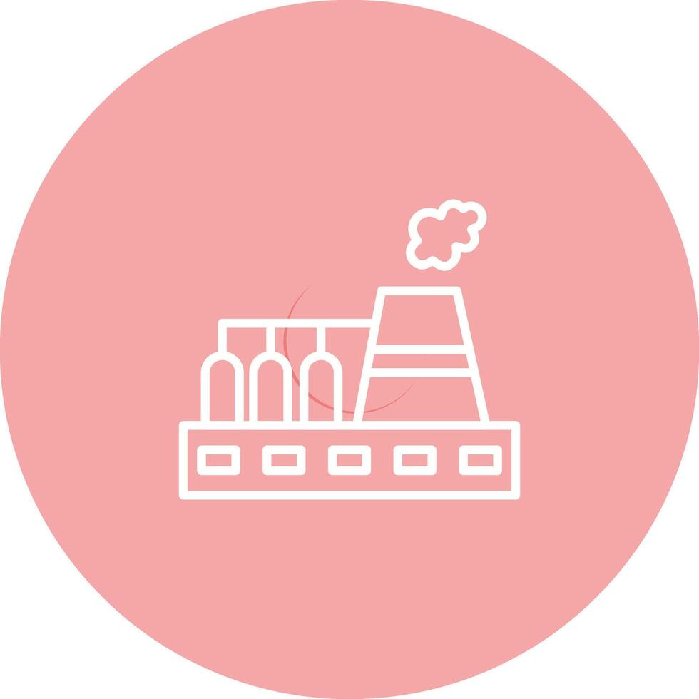 Nuclear Plant Vector Icon