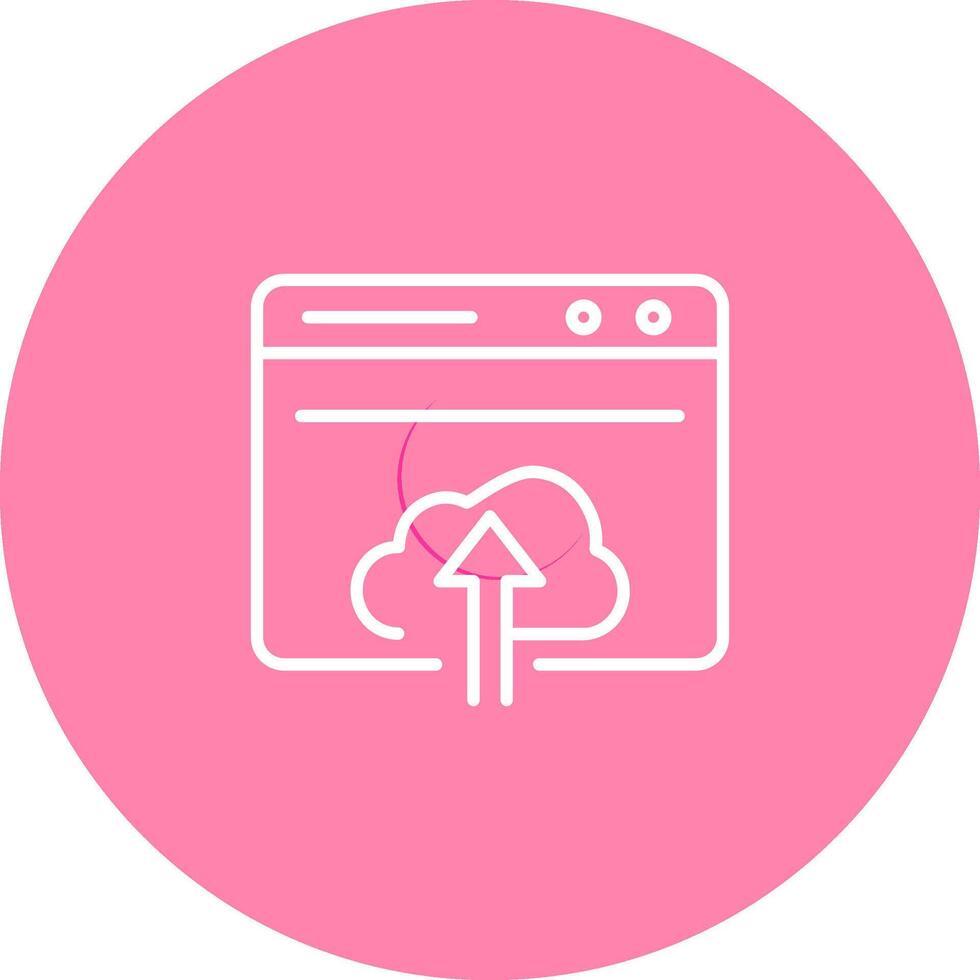 Upload Web Vector Icon