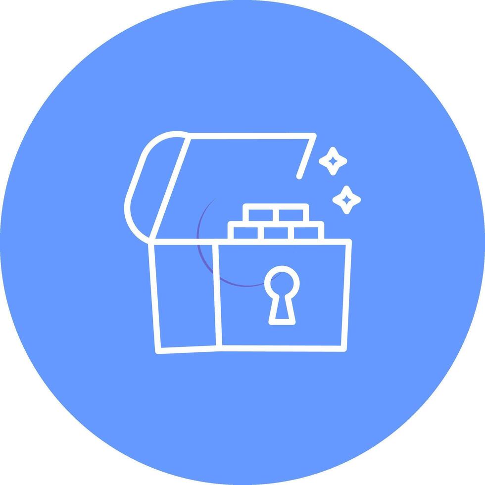 Open Treasure Box Vector Icon