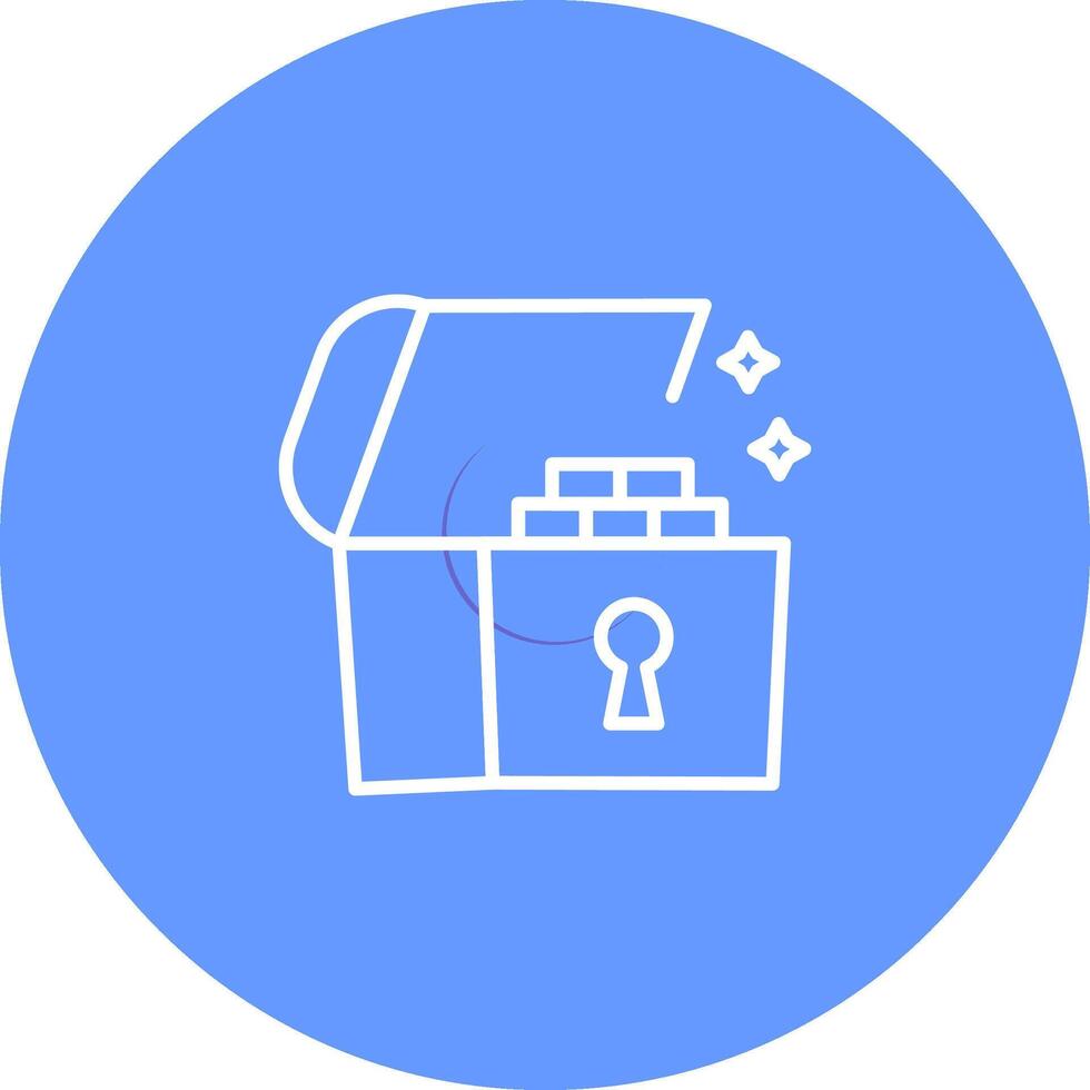 Open Treasure Box Vector Icon